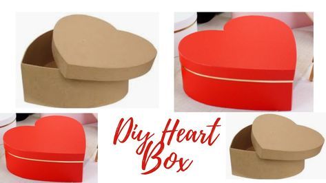 Heart Box Template, Heart Shaped Chocolate Box, Gift Hacks, Paper Box Diy, Valentine Mailbox, Heart Gift Box, Heart Shaped Valentines, Valentines Gift Box, Heart Paper