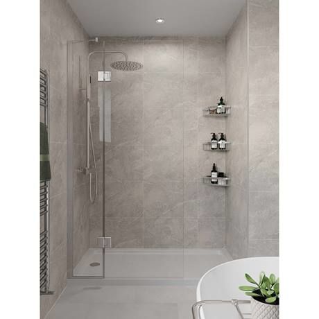 Multipanel Tile Effect Valmasino Marble H2400 x W598mm Bathroom Wall Panel - Hydrolock Tongue and Groove Wetboard Bathroom, Bathroom Aqua Panels, Tile Sheets Bathroom Wall, Aquapanel Bathroom, Tile Effect Wall Panels, Acrylic Bathroom Wall Panels, Wetwall Bathroom Ideas, Bathroom Panelling Waterproof, Wet Wall Bathroom Ideas