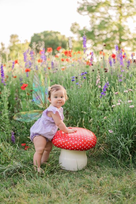 Fantasy Fairy Baby Portraits Wildflowers in Texas Fairy Background Photoshoot, Mother Daughter Fairy Photo Shoot, Fairy Birthday Outfit Ideas, Fairy First Birthday Pictures, My Fairy First Birthday Photoshoot, Toddler Fairy Photoshoot, Fairy First Photoshoot, Fairy 1st Birthday Photoshoot, Fairy First Smash Cake