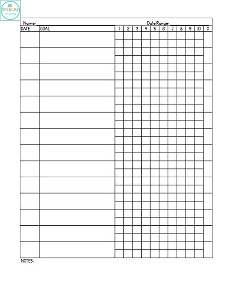 Speech Therapy Data Collection Sheets, Special Education Data Sheets, Speech Therapy Data Collection, Behavior Sheet, Teacher Data, Data Collection Sheets, Data Binders, Speech And Language Therapy, School Speech Therapy