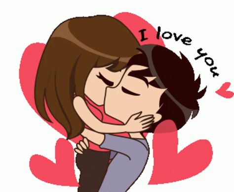 I Loved You Cute Sticker - I Loved You Cute - Discover & Share GIFs Calin Gif, Bisous Gif, Hug Gif, Love You Cute, Love Cartoon Couple, I Love You Gif, Happy Gif, Love You Gif, I Love You Pictures