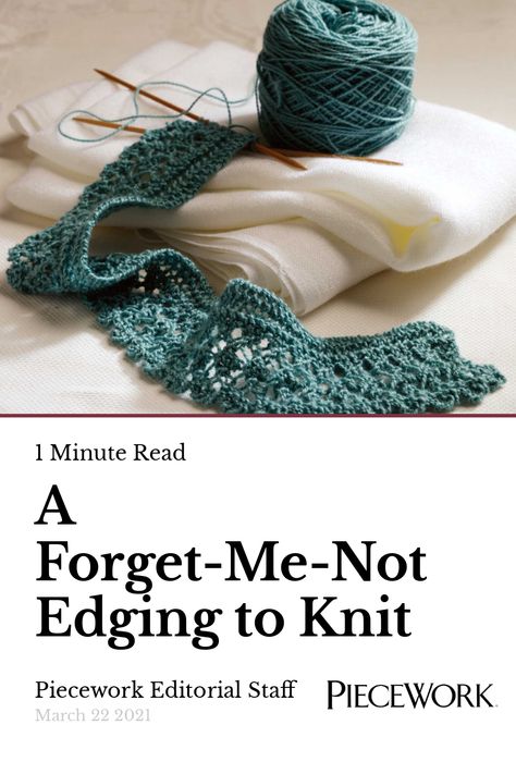 Knit Border Pattern, Knit Lace Border Pattern, Knitting Edges And Borders Free, Lace Edge Knitting Pattern, Knit Lace Edging, Knitted Lace Edging Patterns, Knitted Edges And Borders, Lace Edging Knitting, Lace Knitting Sweater