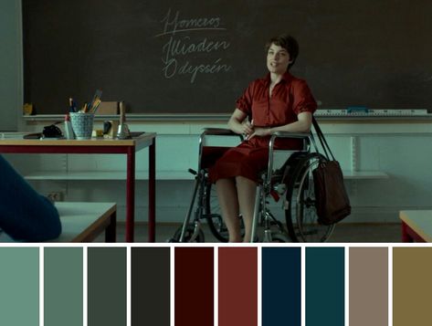 Cinema Palettes, Film Study, Suspense Movies, Color In Film, Teal Color Palette, Movie Color Palette, A Man Called Ove, Play Poster, Orange Rooms