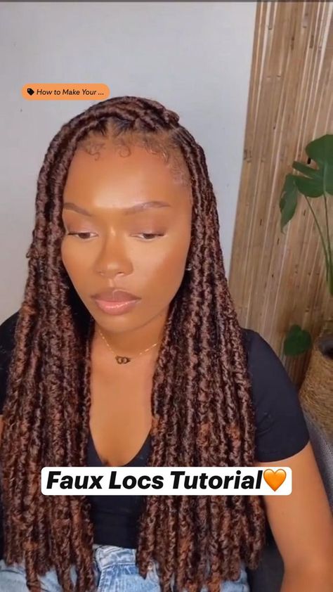 Faux Locs Tutorial, Locs Tutorial, Cabello Afro Natural, Meagan Good, Big Box Braids Hairstyles, Faux Locs Hairstyles, African Hair Braiding Styles, Hair Twist, Box Braids Hairstyles For Black Women