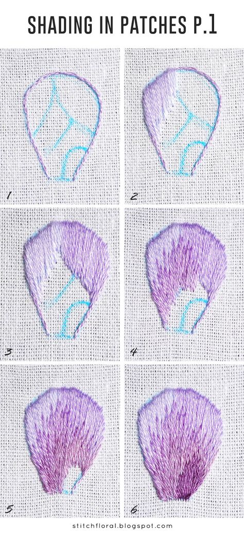 Needlepainting tips part 5: shading in patches Pola Bordir, Basic Embroidery Stitches, Embroidery Stitches Tutorial, Pola Sulam, Hand Embroidery Projects, Hand Embroidery Flowers, Embroidery Flowers Pattern, 자수 디자인, Simple Embroidery