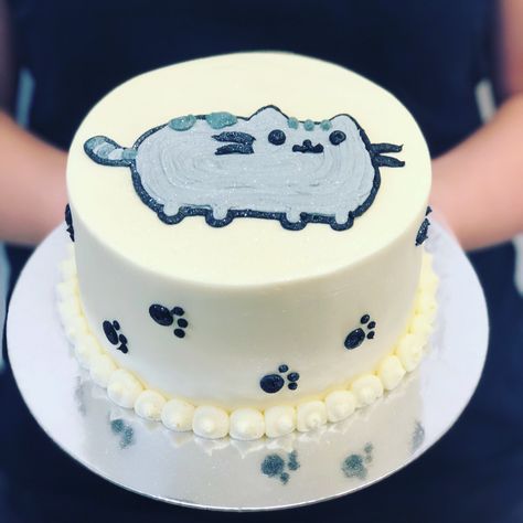 Pusheen Cake, Pokeball Cake, Cat Birthday Cake, Cat Cakes, Ninja Cake, Cake Designs For Girl, Birthday Cake For Cat, Hokey Pokey, Ocean Cakes