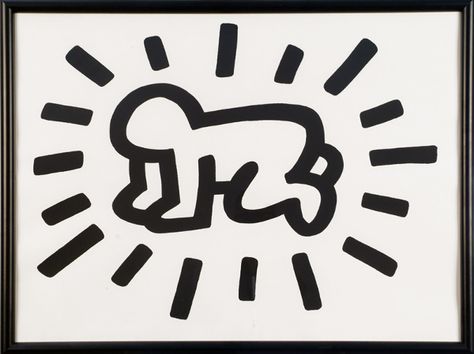 Radiant Baby by Keith Haring #Illustration #Radiant_Baby #Keith_Haring Keith Haring Radiant Baby, Jm Basquiat, Keith Allen, James Rosenquist, Foundation Logo, Keith Haring Art, Haring Art, Claes Oldenburg, Jean Michel Basquiat