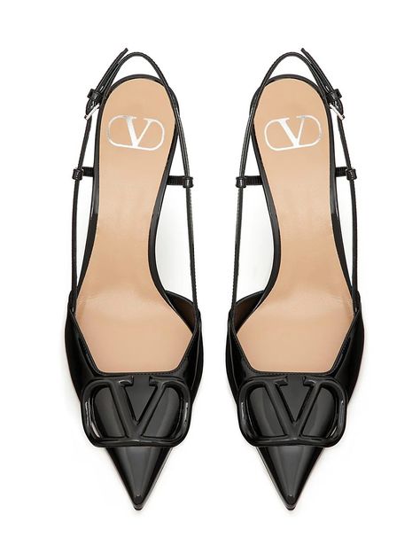 Black Valentino Heels, Dark Academia Accessories, Valentino Heels, Pointy Heels, Fashion Shoes Heels, Valentino Garavani Shoes, Shoes Ideas, Fancy Shoes, Stiletto Shoes