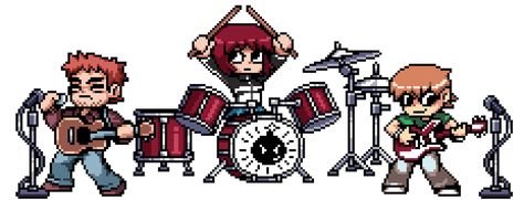 Scott Pilgrim Vs the World game pixel sprites Kim Pine, Pixel Sprites, Bryan Lee O Malley, Scott Pilgrim Vs The World, Scott Pilgrim Comic, Bryan Lee, Stephen Stills, Ramona Flowers, Scott Pilgrim Vs. The World