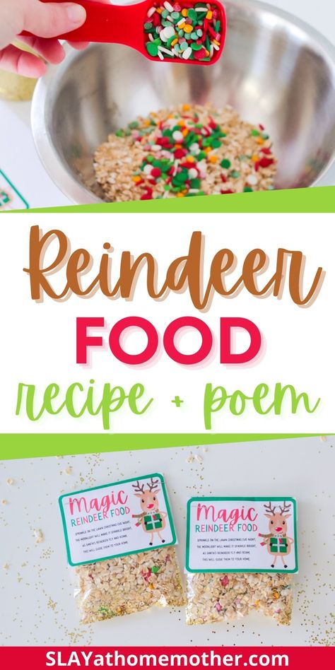 Elf Warning, Make Reindeer Food, Food Poem, Free Printable Reindeer, Reindeer Food Poem, Reindeer Food Recipe, Preschool Christmas Party, Classroom Christmas Party, Recipe Printable