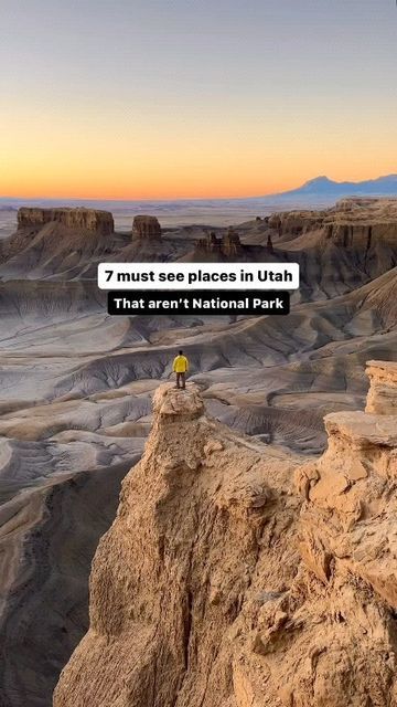 AMERICA/USA 🇺🇸/Travel/Hotels/Tips on Instagram: "@nishatandmusa Utah has tons of places to go! But here are 7 of our favorite places in Utah that aren’t national parks! 📌 ‘𝗦𝗮𝘃𝗲’ 𝘁𝗵𝗶𝘀 𝗽𝗼𝘀𝘁 𝗳𝗼𝗿 𝗽𝗹𝗮𝗻𝗻𝗶𝗻𝗴 𝗹𝗮𝘁𝗲𝗿! - Corona Arch, Moab - Moon Overlook, Hanksville - Mars Desert Research Station, Hanksville - Goblin Valley State l Park, Green River - Bonneville Salt Flats, Salt Lake City - Pink Lake, Stansbury Island - Long Dong Silver Spire, Hanksville Have you been to any of these places before? 🪐 Credit to @nishatandmusa #werutah #utahunique #bucketlistadventures #nikonphotography #dronephotography" Goblin Valley, Research Station, Bonneville Salt Flats, Pink Lake, Salt Flats, Green River, Nikon Photography, Drone Photography, Lake City