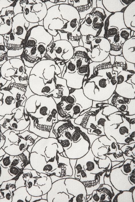 Caveirinhas Doodle Borders, Whatsapp Wallpaper, Theme Halloween, Skull And Bones, Skull Art, Black & White, Textile Patterns, Iphone Background, Textures Patterns