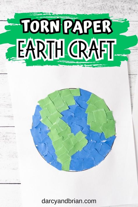 Dive into a world of creativity and learning with this torn paper Earth craft - perfect for preschoolers! This easy-to-follow guide provides a unique way to teach geography and eco-awareness through art. Grab some construction paper, and get ready to shape a greener future, one torn piece at a time. Ideal for Earth Day activities or any day you want to explore our planet's beauty with your little ones. Earth Activities, Space Activities For Kids, Fun Activity For Kids, Sea Activities, Earth Craft, Kids Handwriting, Fine Motor Activities For Kids, Space Activities, Earth Day Activities