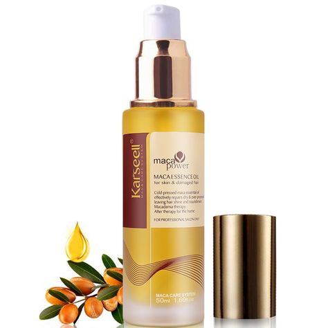 PRICES MAY VARY. Sulfate Free, Paraben Free ✔ Charming Scent -- After using Karseell Argan Oil, it can create faint and charming scent around people; It is worthwhile for purchasing! ✔ Revitalize Your Hair Skin & Nails -- Karseell argan oil is a great product to nourish and repair brittle and damaged hair, as well as give your skin and nails a fresh, beautiful glow ✔ Natural & Not Oily -- It is produced from the kernels of argan tree fruit which is natural; It is not oily and it can be easily ab Argan Oil For Hair, Soft Silky Hair, Argan Tree, Best Hair Care Products, Organic Vitamins, Chamomile Oil, Argan Oil Hair, Moroccan Argan Oil, Oil For Hair