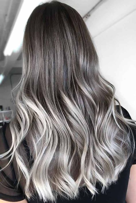 Grey & Silver Sleek #silverhair #ombre ❤ Discover all the fifty shades of silver ombre hair. Get in touch with the recent trend of beauty world and become a part of it. ❤ #lovehairstyles #haircolor #ombre #hairstyles Ombre Hair Ideas, Silver Ombre Hair, Grey Hairstyles, Ombre Hairstyles, Shades Of Silver, Grey Ombre Hair, Ash Brown Hair, Silver Ombre, Caramel Hair