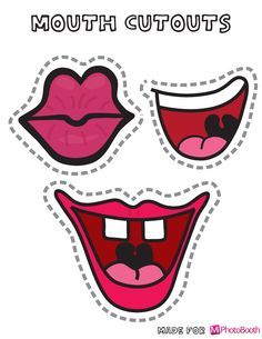 silly mouth props Props For Photobooth, Photo Booth Props Free, Silvester Diy, Photo Boots, Photobooth Props Printable, Photobooth Props, Booth Props, Photo Booth Backdrop, Party Props