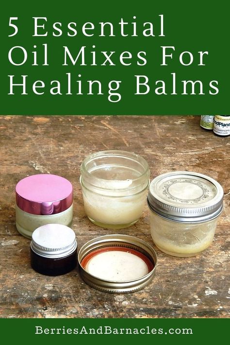 Healing Balm With Essential Oils, Essential Oil Bath And Body Recipes, Mint Oil Recipe, Healing Balm Recipe, Mixing Essential Oils, Homemade Creams, Homemade Balm, Natural Medicines, Esential Oils