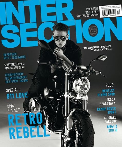 Adam Kai  by Stefan Armbruster for Intersection Magazine Winter 2013-2014 Issue Motorcycle Magazine Cover, Motorcycle Editorial, Magazine Cover Page, Motorcycle Magazine, Magazine Spread, Magazine Shoot, Magazine Ideas, Bike Magazine, Biker Lifestyle