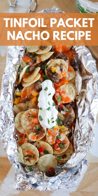 Campfire Meals Foil, Campfire Nachos, Nacho Recipe, Camping Meal Planning, Cheesesteak Recipe, Camping Lifestyle, Foil Pack Meals, Foil Dinners, Foil Packet Meals