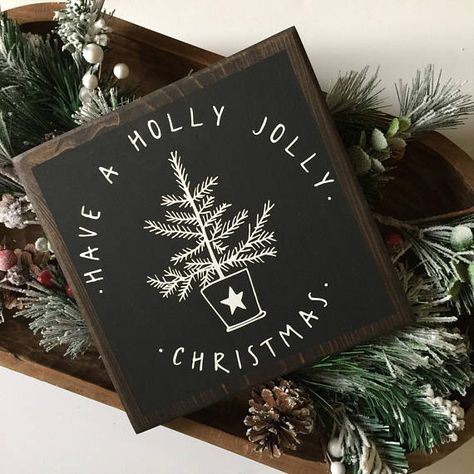 Christmas Sublimation Projects To Sell, Cricut Sign Christmas, Small Square Christmas Signs, Small Wood Christmas Signs Diy, Christmas Mini Signs, Xmas Cricut Ideas, Noel Signs Christmas, Farmhouse Christmas Signs Wooden, Modern Christmas Signs