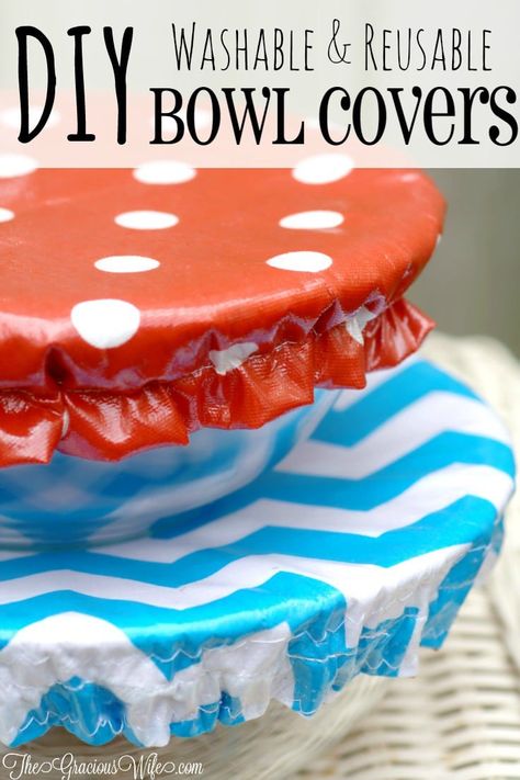 DIY Washable Reusable Bowl Covers Diy Bowl Covers, Sell Easy, Bowl Covers, Trendy Sewing Projects, Diy Bowl, Diy Projects To Sell, Cheap Crafts, Costura Diy, Sell Diy