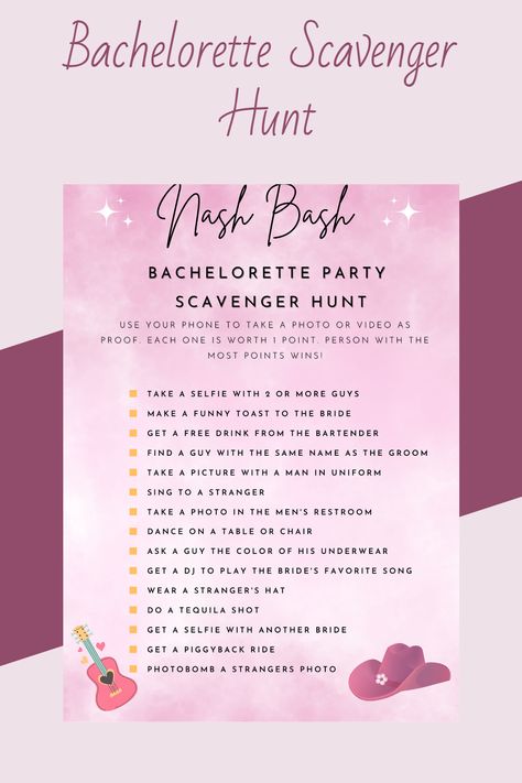 Bach Party Scavenger Hunt, Bach Party Games, Bachelorette Party Games Diy, Bach Games, Bachelorette Party Scavenger Hunt, Bachelorette Party Games Funny, Party Scavenger Hunt, Fun Bachelorette Party Games, Bachelorette Party Activities