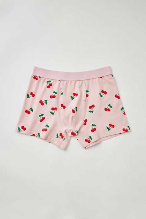 Men's Urban Outfitters Cherry Tossed Icon Boxer Brief - Pink - Boxers Fitted cotton stretch boxer shorts topped with an allover cherry motif. Finished with a solid color elastic stretch waistband. Features. Boxer Briefs Aesthetic, Cherry Clothing, Girls Boxers, Cherry Icon, Urban Outfiters, Woman Boxer, Girl Boxers, Amazon Girl, Womens Boxers