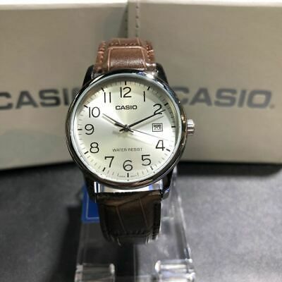 Mens Watches Leather, Analog Watch, Casio Watch, Leather Band, Silver Watch, Leather Men, Leather Watch, Brown Leather, Band