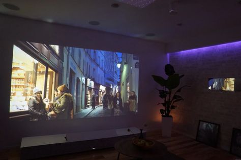 Basement Movie Theater, Ultra Short Throw Projector, Short Throw Projector, Best Projector, Life Space, Home Theater Setup, Ceiling Speakers, Home Theater Speakers, Home Theater Projectors