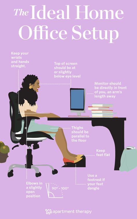 The Home Office Mistake We Keep Seeing Over and Over Again Desk Posture, Office Organization At Work, Work Office Decor, Office Chair Design, Ergonomic Desk, Ideas Para Organizar, Work From Home Tips, Office Workspace, Office Set