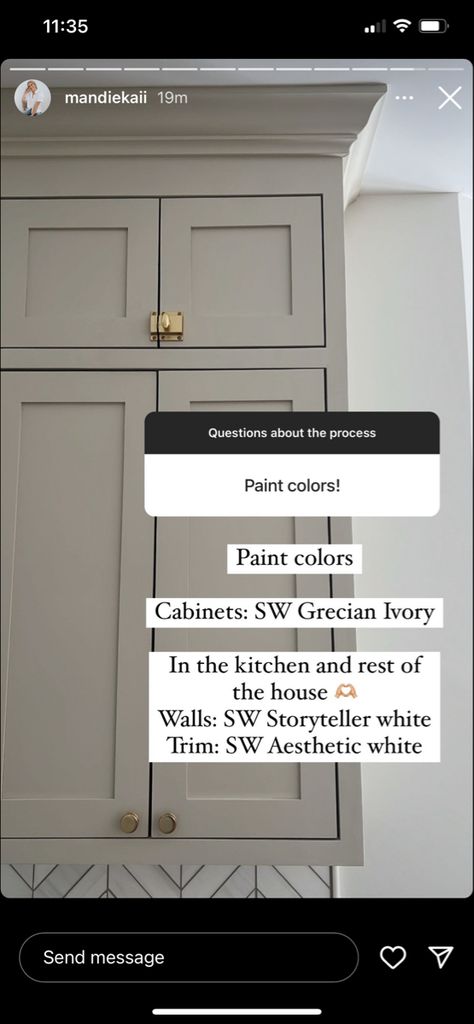 Best Gray Cabinet Paint Colors, Half Bath Cabinet Color, Copley Gray Benjamin Moore Cabinets, Stone Hearth Sherwin Williams Cabinets, Sandbar Sherwin Williams Cabinets, Bm Swiss Coffee Coordinating Colors, Stone Hearth Cabinets, Stone Hearth Sherwin Williams, Reverse Trim Paint