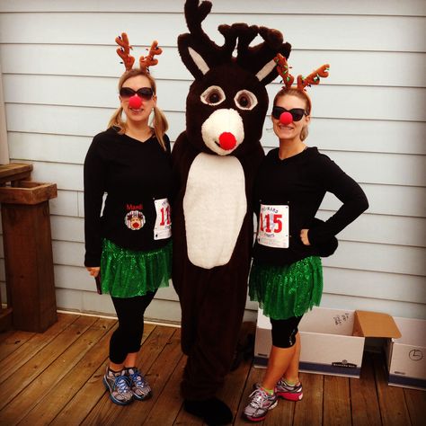 Run Run Rudolph 5K in Pascagoula,MS 2013 Reindeer Running Costume, Christmas 5k Outfit Running Costumes, Rudolph Costume, Run Run Rudolph, 5k Race, Running Costumes, Holiday Magic, Jingle Bell, Jingle Bells