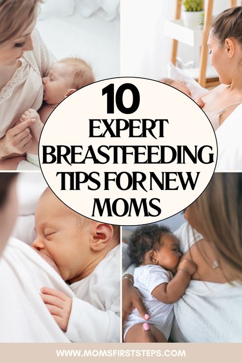 Article has 10 amazing breastfeeding tips for new moms that every single new mom should know. Whether you want breastfeeding tips for beginners or to do it better the second time around, we've got you covered. Includes tips for breastfeeding milk supply, breastfeeding diet, breastfeeding tips newborns, breastfeeding snacks, and other first time mom tips that will make your breastfeeding journey easier. Written with love from one mom of 4 to other new or expectant moms! First Time Breastfeeding Tips, Tips For Breastfeeding New Moms, New Mom Tips First Time, Breastfeeding Tips Pumping, First Time Mom Advice, Breastfeeding Poster, First Time Mom Tips, Newborn Breastfeeding Tips, Exclusively Breastfeeding