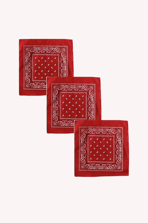 Men's Neckerchief - Red - Unisex Bandana Binding Cloth 100% Cotton Binding, Sign Up, For Men, Red