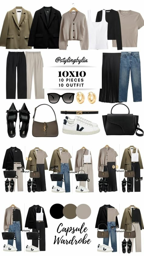 Minimalist Wardrobe Capsule, Neutral Capsule Wardrobe, Capsule Wardrobe Women, Mode Tips, Capsule Wardrobe Outfits, Fashion Capsule Wardrobe, Classic Style Outfits, Winter Fashion Outfits Casual, Spring Capsule