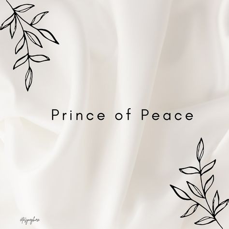 Jesus is the “Prince of Peace” because only in Him can men have God’s good-will and peace on earth. Thank God, through that beloved Son the great peace of God may come to every heart and to every nation under heaven, but it can come in no other way. None of us can ever have good-will toward God if we won’t listen to His Son. The only way to peace and salvation and power, and to all that God has in the way of benedictions and blessings for us individually and for the whole world, is in the Son... Peace Of God, Prince Of Peace, Peace On Earth, Jesus Is, Thank God, The Only Way, On Earth, The Way, Prince