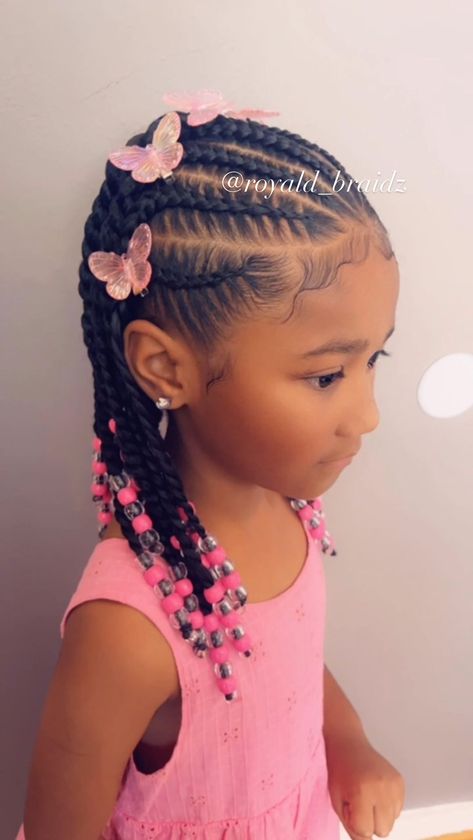 Little Black Girls Hairstyle Ideas, Eight Year Old Hairstyles, Kids Braided Updo Hairstyles, Girl Braids Hairstyles Kids Black Little Easy, Braid Hairstyles For Toddlers, Toddler Braid Hairstyles, Baby Girl Braids, Toddler Girl Braids, Girls Braids Black Kids