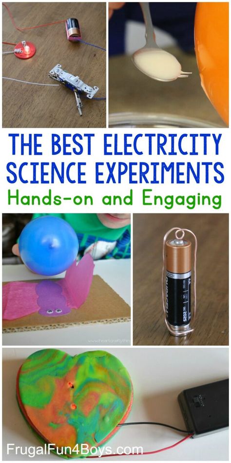 10 Awesome Electricity Science Experiments for Kids - Frugal Fun For Boys and Girls Simple Science Projects, Electricity Projects For Kids, Electricity Science Experiments, Electricity Activities, Electricity Experiments, Easy Science Projects, Science Electricity, Experiments Kids, Science Experiments For Kids