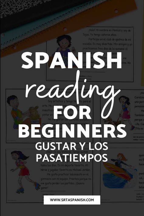 Are your students working on the verb gustar and los pasatiempos? These digital and printable Spanish reading comprehension activities are a great way to get a ton of comprehensible input into your students in a low prep way! Let's take a look at these Spanish reading comprehension passages, lesson plans for using them, and more! Beginner Spanish Lessons, Spanish Reading Comprehension, Free Time Activities, Comprehensible Input, Middle School Spanish, Spanish Lesson Plans, High School Spanish, Spanish Reading, The Verb