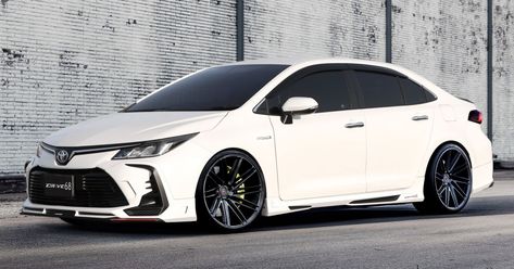 The 12th-generation Toyota Corolla is already quite a sporty-looking sedan in our opinion, but others treat it like a blank canvas to take things up a Toyota Corolla Modified, Corolla Tuning, Toyota Sedan, 2020 Toyota Corolla, Toyota Corolla Sport, Corolla Sport, New Corolla, Toyota Corolla Altis, Corolla Toyota