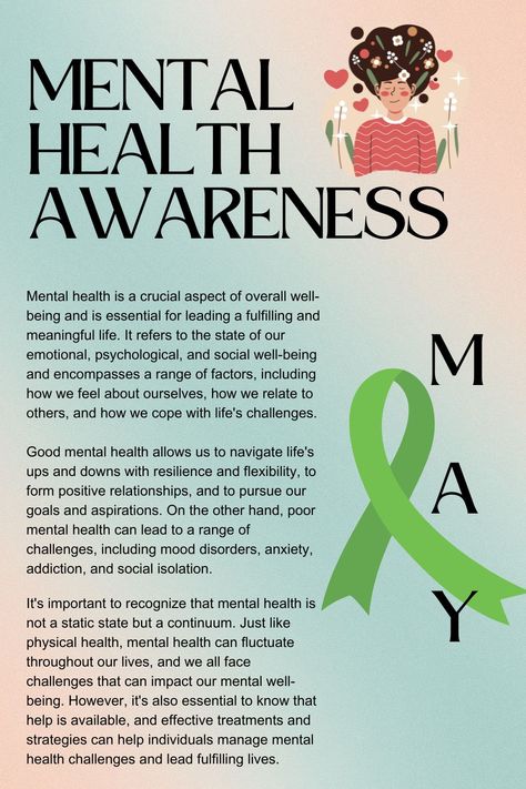 Mental Health Awareness Activities, What Is Mental Health, Mental Health Month, Social Well Being, Mental Health Awareness Month, Mental Health Disorders, Mental Health Care, Lose Pounds, Mental Health Support