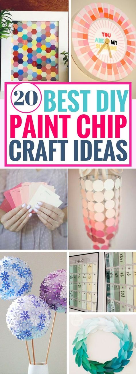 Paint Samples Crafts, Chip Ideas, Paint Chip Crafts, Paint Chip Art, Paint Chip, Best Paint, Calendar Ideas, Diy And Crafts Sewing, Diy Art Projects