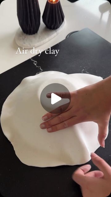 Urth Clay Studio on Instagram Air Clay Bowl Diy, Diy Porcelain Clay Projects, White Air Dry Clay Ideas, Diy Air Dry Clay Bowl, Beginner Pottery Projects Easy Diy, Air Dry Clay Pinch Pot Ideas, Painting On Air Dry Clay, Das Modelling Clay, Air Dry Pottery Ideas