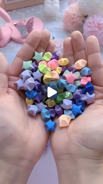 How To Make Stars From Paper, Flower Projects For Kids, Paper Star Ideas, How To Make Origami Stars, How To Make Stars Out Of Paper, Paper Star Crafts, What To Do With Paper Stars, How To Make Paper Stars, Paper Folding Crafts For Kids