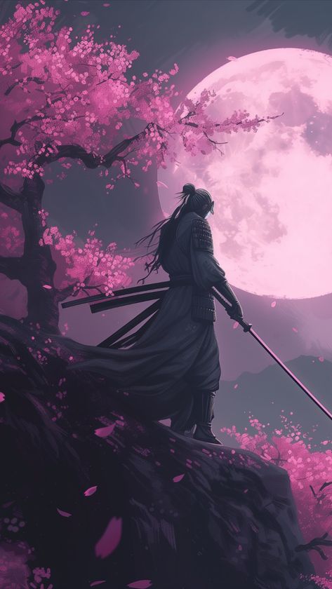 【SAMURAI】 ⁀➷ Wallpaper ✪ Samurai Illustration, Japanese Art Samurai, Japanese Theme, Samurai Wallpaper, Byakuya Kuchiki, Foto Top, Samurai Anime, Dark Fantasy Artwork, Japan Tattoo Design