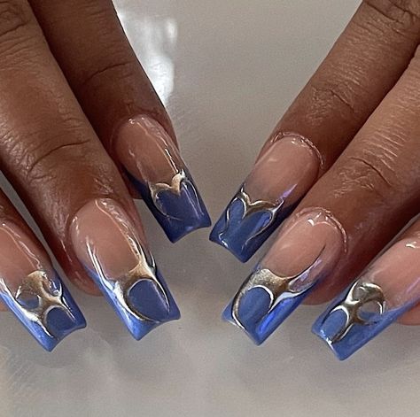 Edgy Nails, Y2k Nails, Nagel Inspo, Silver Nails, Fire Nails, Funky Nails, Dream Nails, Pretty Acrylic Nails, Minimalist Nails