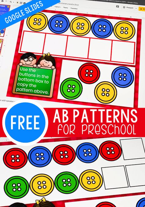 Free Pattern Activities For Preschool, Patterns In Preschool, Aba Patterns Free Printable, Clothing Activities For Preschool Free Printables, Preschool Patterns Printables Free, Pattern Crafts For Preschool, Patterns Activities Preschool, Patterning Activities For Preschool, Pattern Activities For Kindergarten