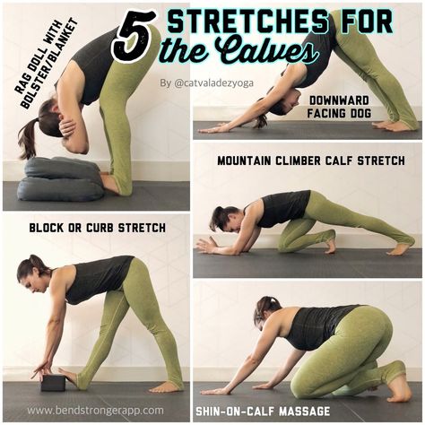 Yoga Poses For Back, Yoga Ashtanga, Bedtime Yoga, Calf Stretches, Yoga Breathing, Yoga Beginners, Yoga For Back Pain, Stretch Yoga, Yoga Posen