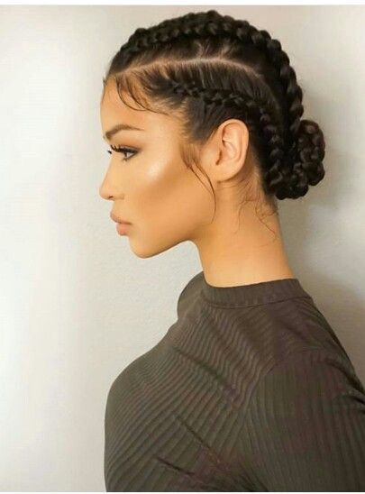 conrows-great-for-summer                                                                                                                                                                                 More Braids Inspiration, Cornrow Styles, Sanggul Modern, Super Cute Hairstyles, Curly Styles, Marley Hair, Braids Styles, Galentines Party, Braided Bangs