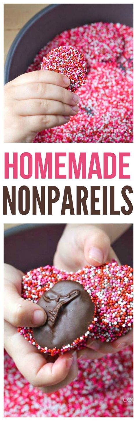 Nonpareils Recipe, Chocolate Nonpareils, Homemade Chocolate Candy, Holiday Candy Recipes, Chocolate Homemade, Mini Chef, Chocolate Candy Recipes, Candy Recipe, Shortbread Cookie Recipe